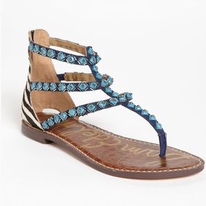 Sam Edelman Grayson Blue Sandals